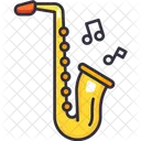 Saxofone Instrumento Musical Musica Ícone