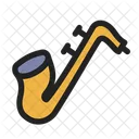 Saxophone Jazz Musical Instrument Icon