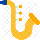 Saxophone Music And Multimedia Wind Instrument Icon