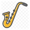 Saxophone Jazz Melody Icon