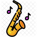 Saxophone Jazz Music Icon