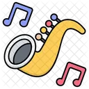 Saxophone Trumpet Instrument Icon