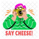 Say Cheese Cameraman Photography Icon