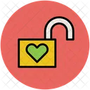 Sblocco Cuore Lucchetto Icon