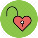 Sblocco Cuore Lucchetto Icon