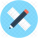 Scale Ruler Pencil Icon