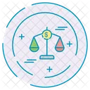 Jusitce Finance Scale Icon