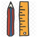 Scale Pencil Measurement Icon