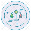 Jusitce Finance Scale Icon