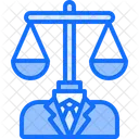 Scales Man Suit Icon