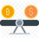 Scales Bitcoin Blockchain Icon