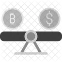 Scales Bitcoin Blockchain Icon
