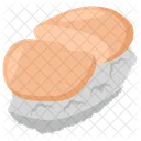 Scallop Sushi Seafood Sushi Roll Icon