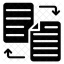 Scambio Di Documenti Scambio Di Dati Trasferimento Di File Icon