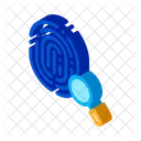 Crime Dactylogram Fingerprint Icon