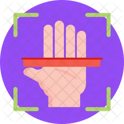 Scan Hand  Icon