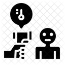 Temperatur Grippe Check Scan Hitze Symbol