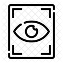 Scan De La Retine Reconnaissance Biometrique Scanner Oculaire Icône