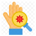 Scan Virus On Hand Icon