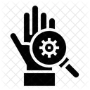 Hand Coronavirus Search Icon