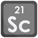 Scandium Periodic Table Chemists Icon
