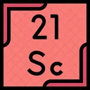 Scandium Periodic Table Chemistry Icon