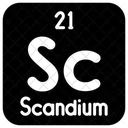 Scandium Chemistry Periodic Table Icon