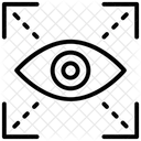 Reconhecimento De Iris Scanner Ocular Verificacao Biometrica Ícone