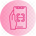 Scanner Hand Holding Phone Scan Icon