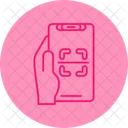 Scanner Hand Holding Phone Scan Icon