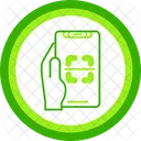 Scanner Hand Holding Phone Scan Icon