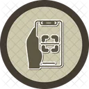 Scanner Hand Holding Phone Scan Icon