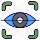 Scanner Oculaire Securite Biometrique Icône