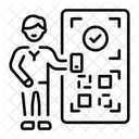 Scanning Qr Barcode Icon