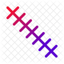 Scar Stitches Suture Marks Healed Stitches Icon