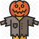 Scarecrow Halloween Farm Icon