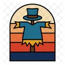 Scarecrow Badge Scarecrow Agriculture Icon