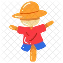 Summer Sand Bucket Beach Umbrella Icon