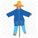 Scarecrow Puppet Scary Man Icon