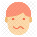 Scared Emotion Face Icon