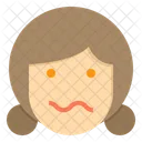 Scared Emotion Face Icon