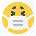 Scared Emoji With Face Mask Emoji Icon