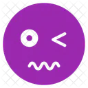 Scared Wink Mood Icon