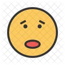 Scared Emoji Face Icon