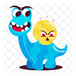 Scared Dinosaur  Icon