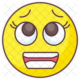 Scared Emoticon Emoji Icon