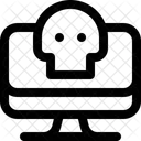 Scareware Schadel Desktop Symbol
