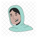 Scarf hijab positive woman  Icon
