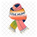 Scarf Love Mum Motherhood Icon