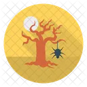 Scary Tree Spider Icon